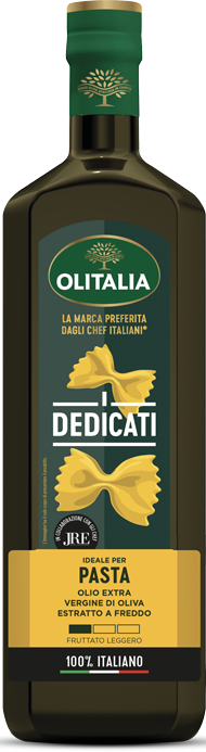 Tagliatelle al radicchio e prosciutto con Olio Extra Vergine di Oliva I Dedicati Speciale per Pasta Olitalia 2